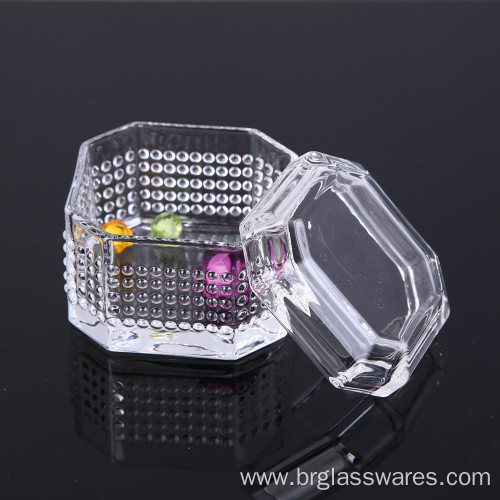 Hot Selling Unique Design Crystal Glass Jewel Box